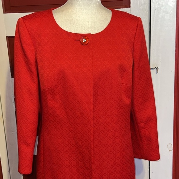 John Meyer Classy Elegant Red Dressy Suit Jacket Textured Women’s Size 10 - Picture 2 of 8